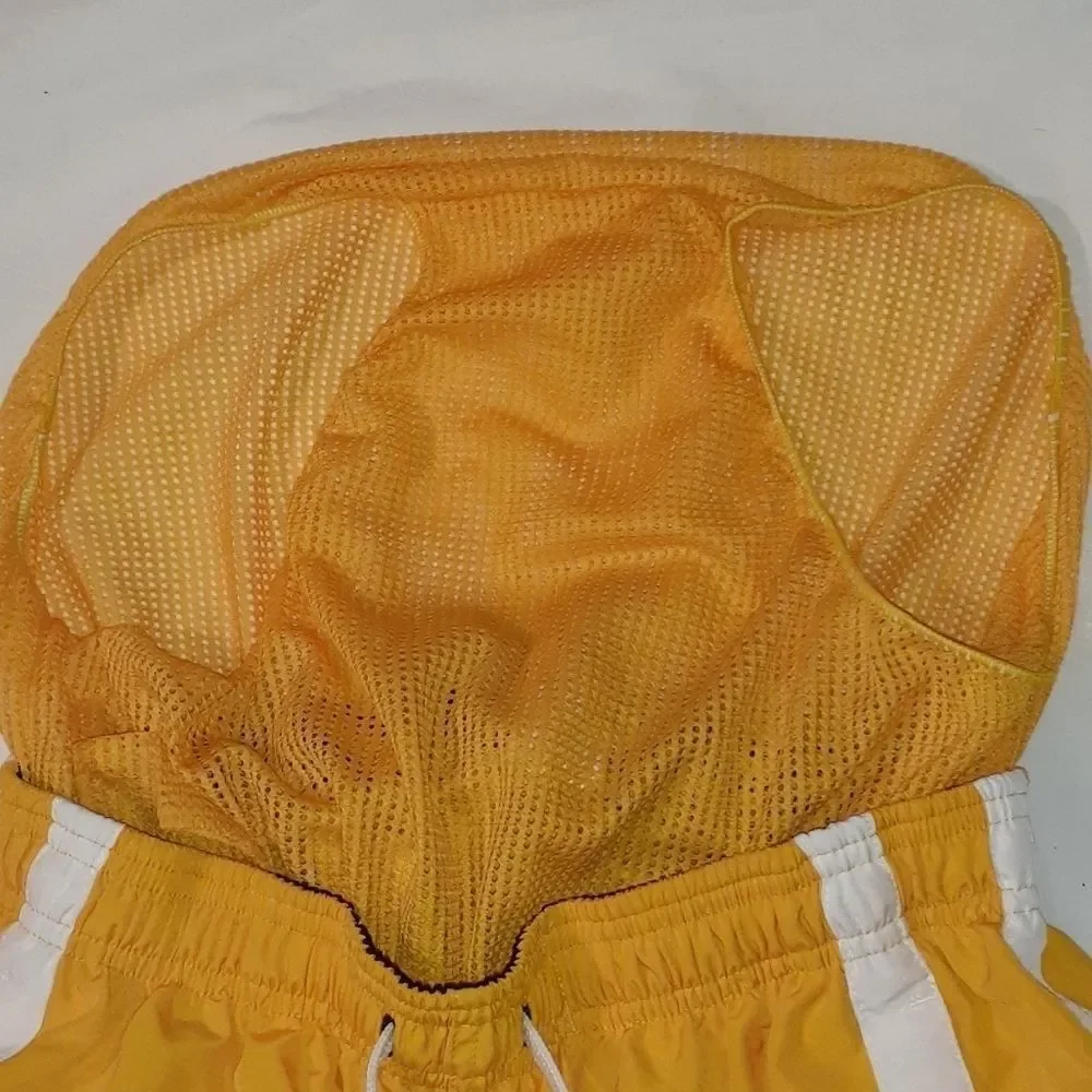 Speedo Lined Swim Trunks Shorts Yellow &‎ White Med